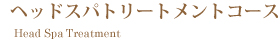 フルールのヘッドスパトリートメントコース